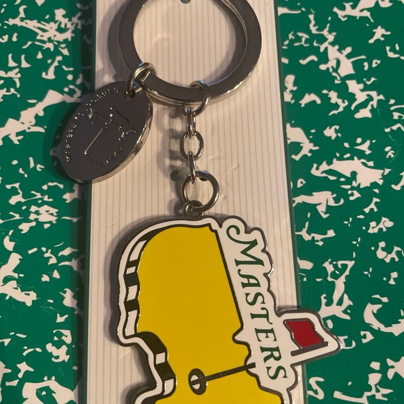 Masters Key Fob Masters Tournament Augusta National. USA Map yellow/ chrome - Picture 5 of 6